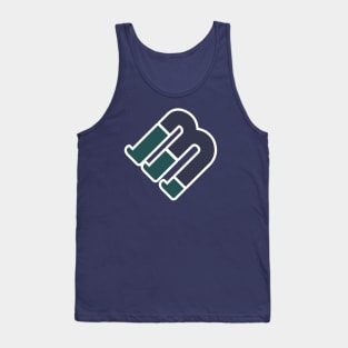 FB Initial Letter Sticker Logo Inspiration. F and B combination sticker logo vector design. Tank Top